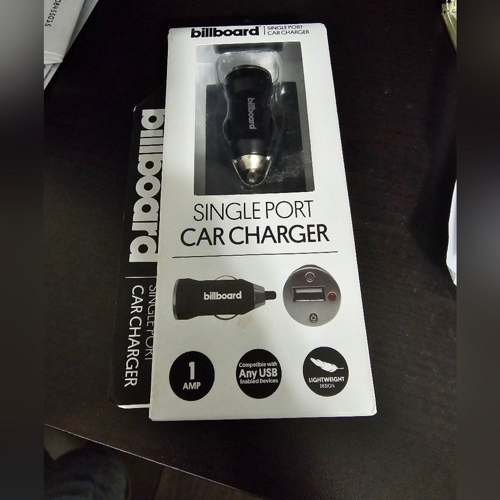 Billboard Single Port Car Charger Brand New